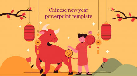 Chinese New Year PowerPoint Template Free Slide