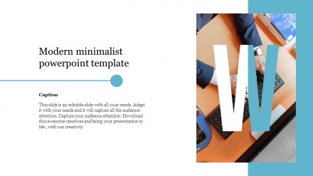 Professional Modern Minimalist PowerPoint Template Slide
