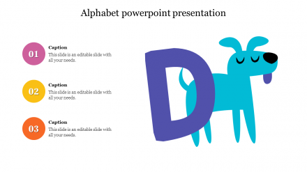 Effective Alphabet PowerPoint Template Presentation Design