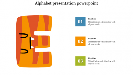 Creative Alphabet Presentation PowerPoint Template