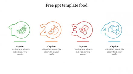 Free - Creative PPT Template Food Theme Slide For Presentation
