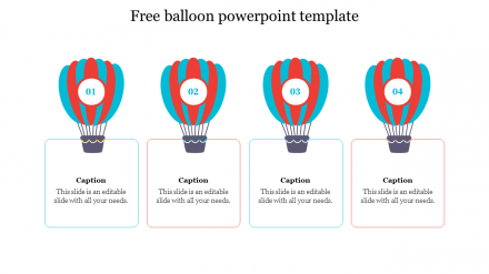 Free - Download Best Balloon PowerPoint Template Slide PPT