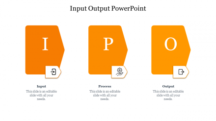 Simple Input Output PowerPoint Presentation Slides