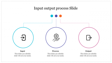 Simple Input Output Process Slide For Presentation 