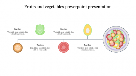 Use Fruits And Vegetables PowerPoint Presentation Slides