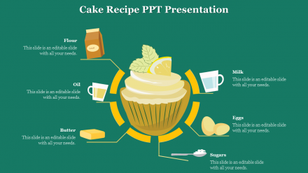 Amazing Cake Recipe PPT Presentation Template