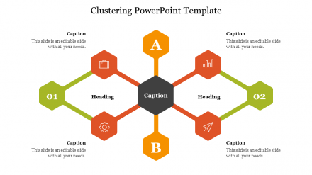 Editable Clustering PowerPoint Template Presentation
