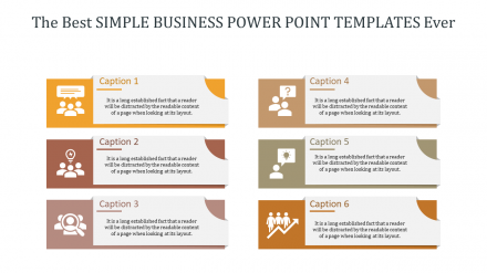 Simple Business PowerPoint Templates For Presentation