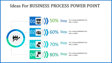 Multinoded Business Process PowerPoint Template Design