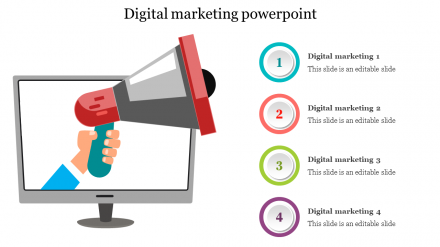 Get The Best And Editable Digital Marketing PowerPoint