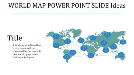 Free - Incredible World Map PowerPoint Slide Template Design