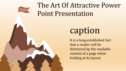 A One Noded Attractive Power Point Presentation Template