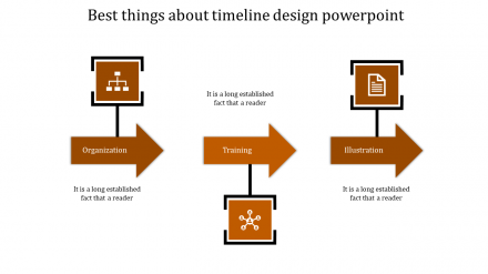 Awesome Timeline Design PowerPoint With Arrow Model