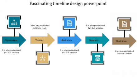 Incredible Timeline Design PowerPoint In Multicolor