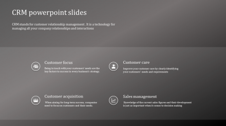 Amazing CRM PowerPoint Slides Template Design