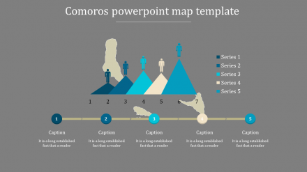 Affordable PowerPoint Map Template With Five Nodes