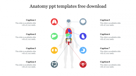 Innovative Anatomy PPT Templates Free Download Slides