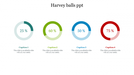 Harvey Balls PPT PowerPoint Template Presentation
