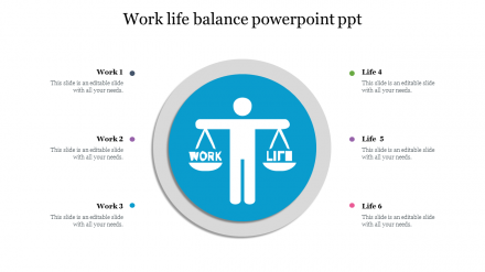 Attractive Work-Life Balance PowerPoint PPT Slide Themes