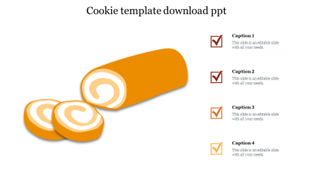 Attractive Cookie Template Download PPT Presentation