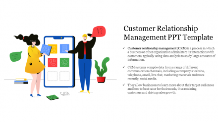 Get Customer Relationship Management PPT Template Slide