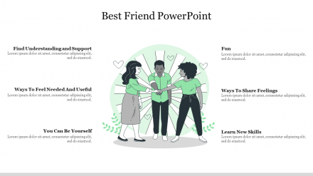 Amazing Best Friend PowerPoint Presentation Template