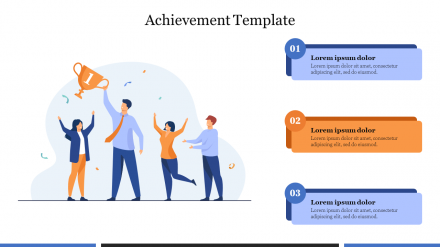 Free - Innovative Achievement Template  Presentation Slide 
