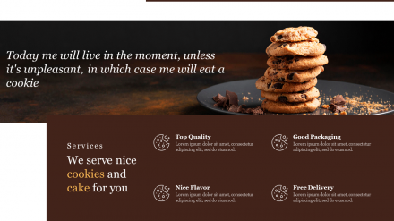 Effective Cookie Template PowerPoint Presentation Slide