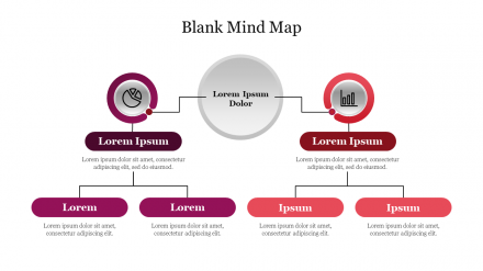 Free - Effective Blank Mind Map Presentation Template Slide 
