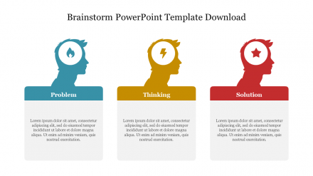 Free - Crteative Brainstorm PowerPoint Template Download Slide