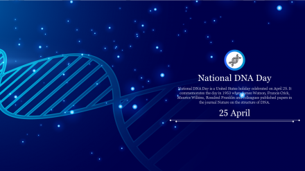 Effective National DNA Day PowerPoint Template Slide