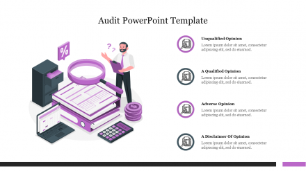 Amazing Audit PowerPoint Template Presentation Slide 