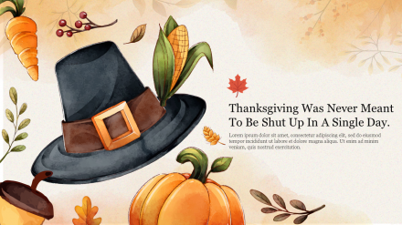 Free - Effective PowerPoint Backgrounds Thanksgiving Presentation 