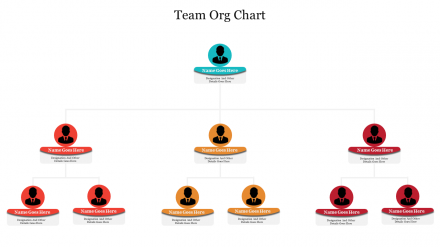 Amazing Team Org Chart PowerPoint Presentation Slide 
