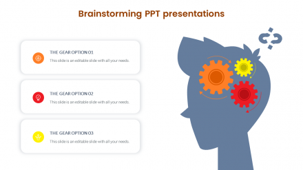 Attractive Brainstorming PPT Presentations Slide