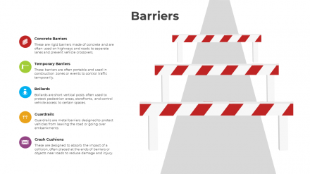 Attractive Barriers PowerPoint PPT Presentation Template