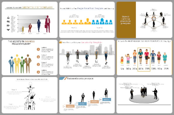 Silhouettes Powerpoint Templates