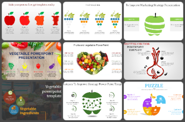 Vegetables & Fruits Powerpoint Templates