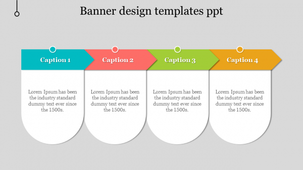 Multicolor Banner Design Templates PPT