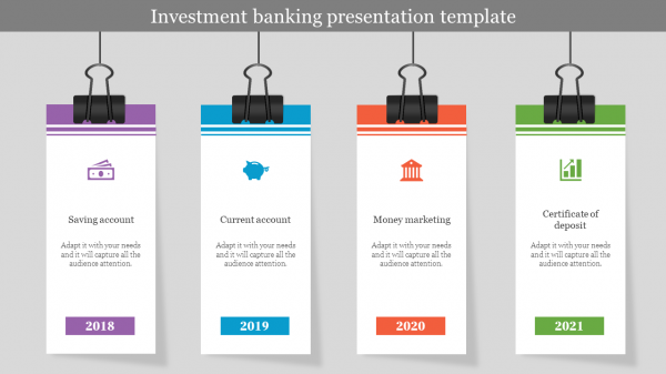 Banking slide template download