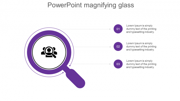 powerpoint magnifying glass-purple
