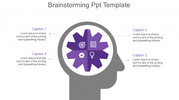 Brainstorming Ppt Template-purple