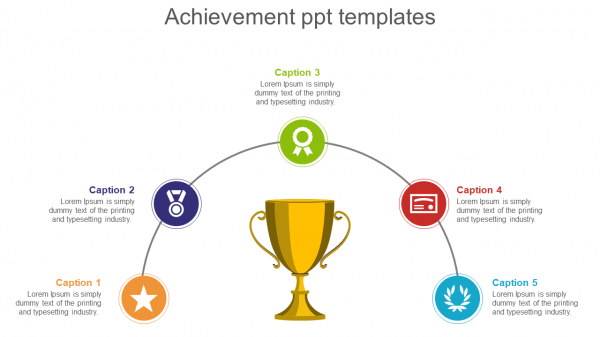 Achievement ppt templates-multicolor