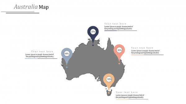 Australia Map Powerpoint Template