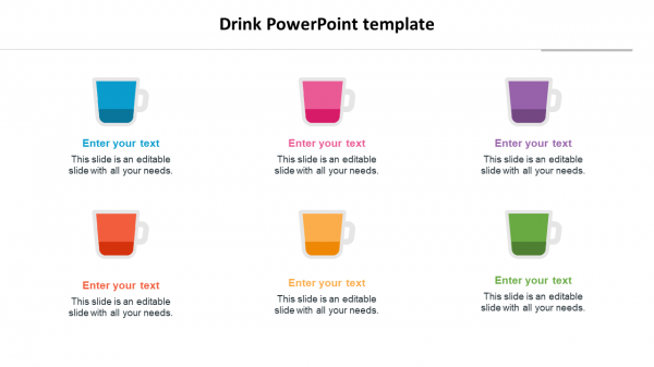 Drink PowerPoint template diagrams