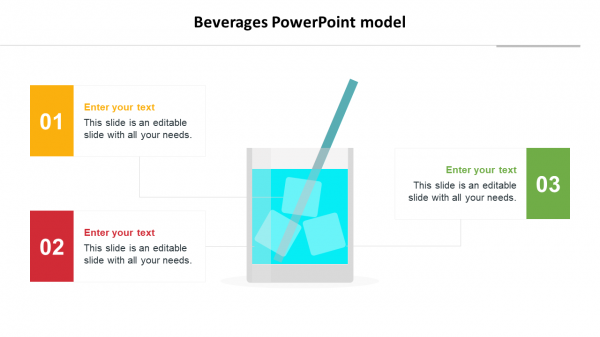 Top notch Beverages PowerPoint Model Templates presentation