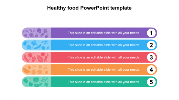 Healthy food PowerPoint template