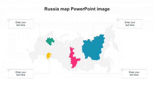 Russia map PowerPoint image
