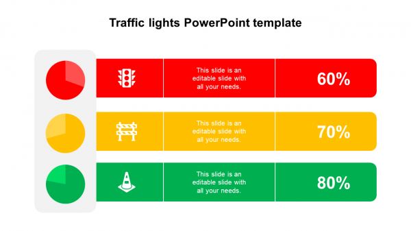 Traffic lights PowerPoint template