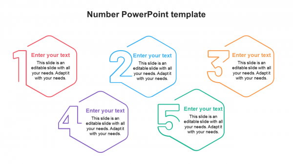 Number PowerPoint template
